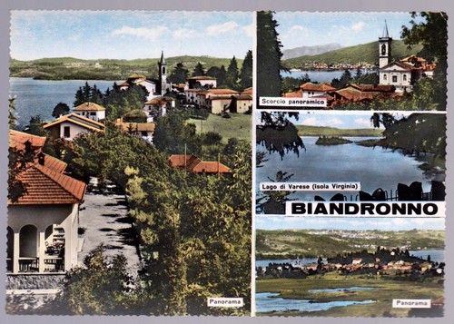 Biandronno varese cartolina - varese, fg