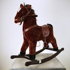 cavallino a dondolo peluche