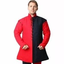 Gambeson medievale rosso con