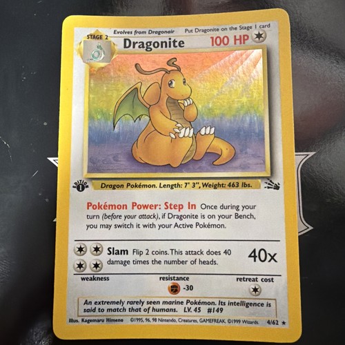 Carta pokémon tcg dragonite - carta,