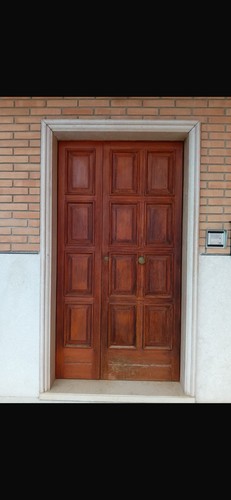 Portone ingresso castagno - portone, in