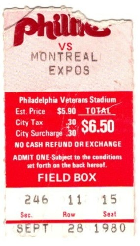 1980 phillies montreal - phillies, vs