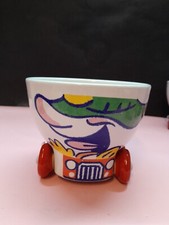 TAZZA PAZZA LATTE GIGLIO CON LE RUOTE POMPIERO CASTELLANA RUOTAZZA VINTAGE