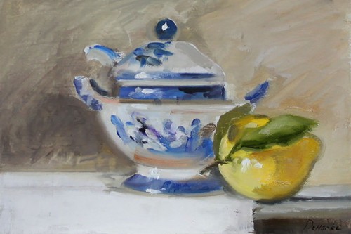 Vintage vaso blu - vaso,