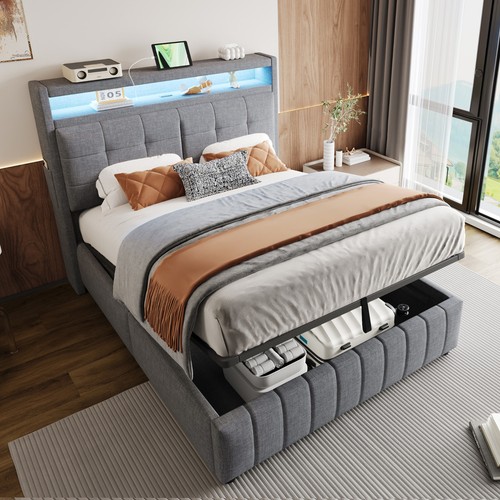 Letto imbottito 140 160x200cm - letto,