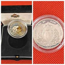1994 SAN MARINO Moneta Lire 1000 argento FS "OLIMPIADI INVERNALI DI LILLEHAMM...