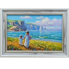 Paesaggio marino barca a vela