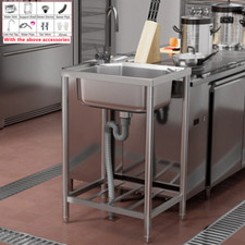 Lavello Catering Cucina Commerciale Acciaio Inox Lavello Singola Vaschetta Scolabo Unità