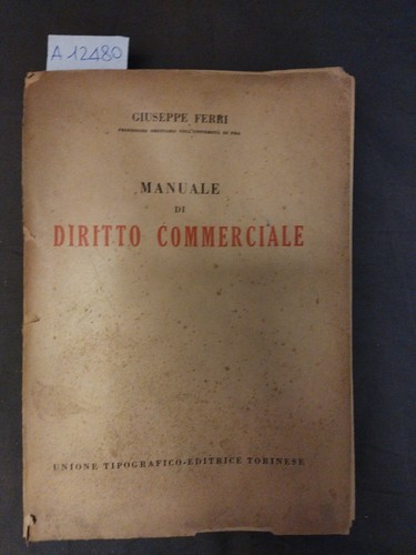 Manuale diritto commerciale - di,