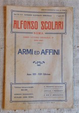 Alfonso Scolari Roma, catalogo Armi e affini anno 1914 pistole fucili cartucce