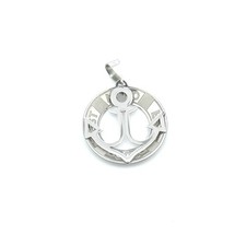 Ciondolo Uomo Oro Bianco 9kt