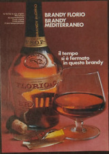 Pubblicità Anni '60 - Brandy Florio - Brandy Mediterraneo - 1969 - Advertising