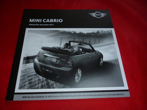Listino prezzi mini cabrio r57 - cabrio,
