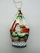 Babbo Natale miglior ornamento vintage stile europeo Babbo Natale nave a vela