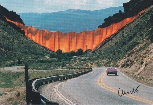Christo javacheff postcard - javacheff,