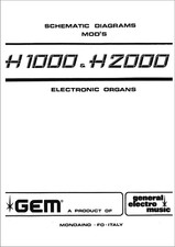 GEM H1000 H2000 Service Manual Schematic Diagrams Schaltplan Schema H-1000-2000
