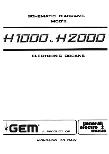 Gem h1000 h2000 - gem, service