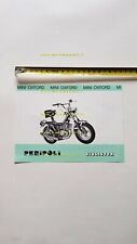 Peripoli Giulietta 50 Mini Oxford depliant anni 60 moto originale Brochure