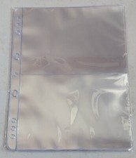 confezione 10 fogli inserti a 2 tasche per raccoglitore di banconote cartoline