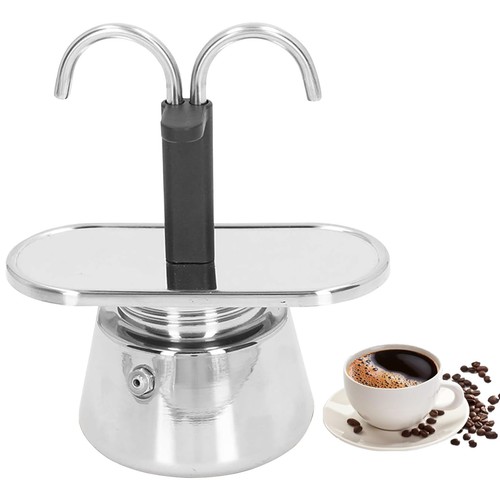 Stainless steel moka - steel, cup