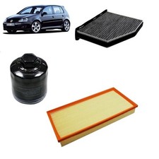 Kit tagliando 3 filtri per Volkswagen Golf 5 V 1.4 benzina