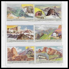 1961 * Set 6 Figurine LIEBIG "I Rifugi Alpini" (CIF 1766 - SANG 1763)