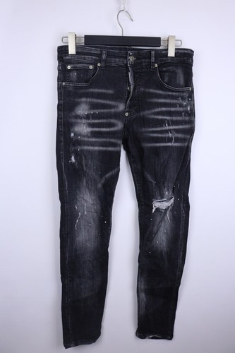 Dsquared2 black denim cotton - denim,