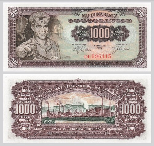 Jugoslavia 1000 - jugoslavia,