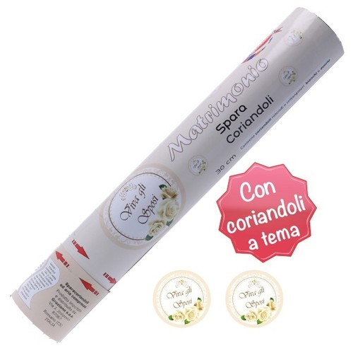 Tubo spara coriandoli cm - spara,