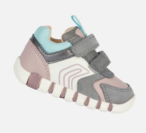 Sneakers strappo geox bambina - sneakers,