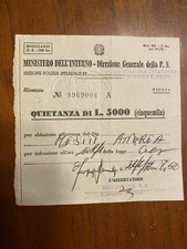 POLIZIA STRADALE MINISTERO DEGLI INTERNI MULTA INFRAZIONE LIRE 5000 1976