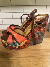 Scarpe con zeppa stampa Renato
