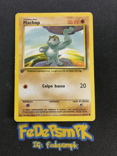 Pokemon machop 102 - 52/102, base