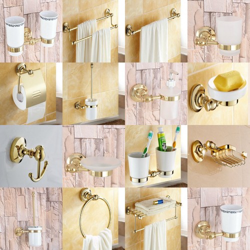 Set accessori bagno ottone