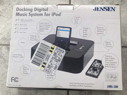 Jensen jims 200 ipod docking - ipod,