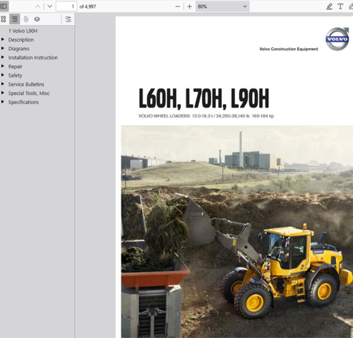 Volvo l70h pala gommata - l70h,