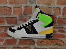 Nuovo GUESS USA High Metà Bianco Verde Nero Giallo Colorati Tg. : 43 Nuovo
