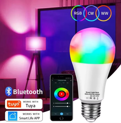 Tuya lampadina led smart e27 - lampadina,