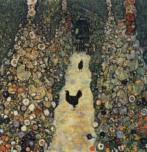 028 gustav klimt sentiero - -,
