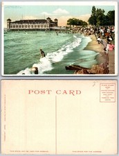 Cartolina Luna Park Bath House Cleveland OH