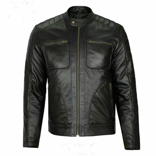 Giacca moto uomo vintage café - giacca,