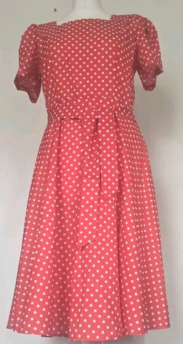 Abito donna rosso pois - m,