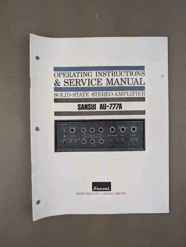 Sansui 777a amplificatore - au-777a,