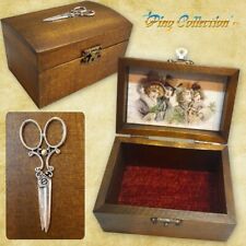 SCATOLA LEGNO PER CUCITO CON