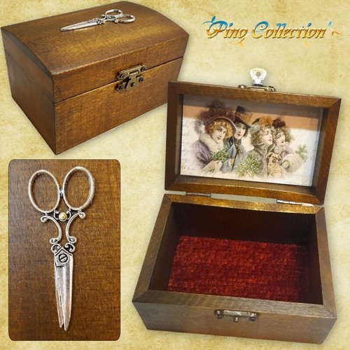 Scatola legno per cucito - scatola,