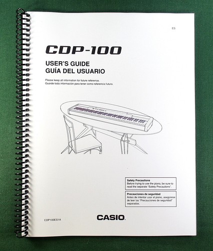 Casio cdp 100 instruction - cdp-100,