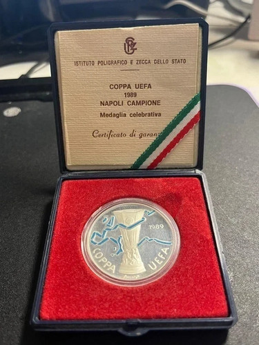 Medaglia napoli coppa uefa - napoli,