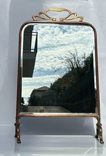 Specchio da tavolo in ottone