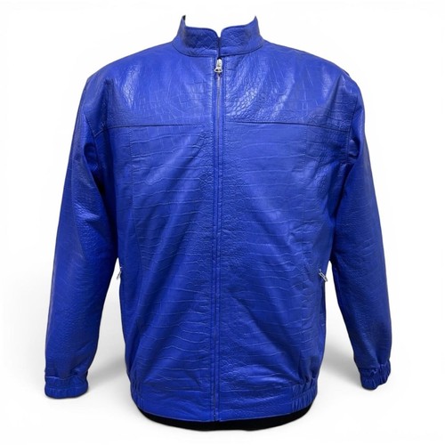 Giacca uomo vera pelle croc