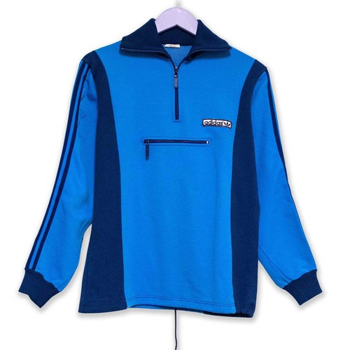 Felpa adidas vintage blu - vintage, e